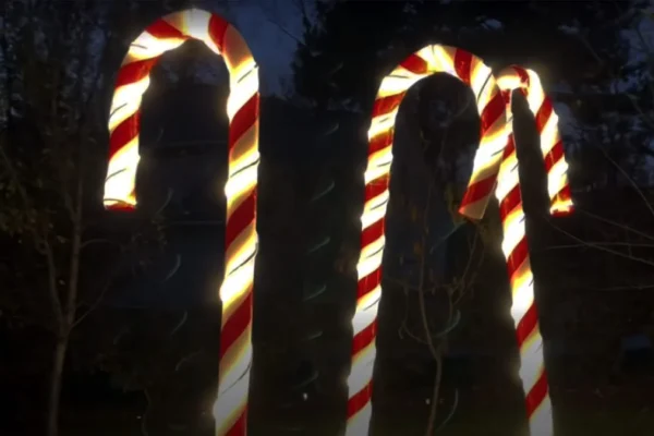 How to Make a Giant Candy Cane Decoration