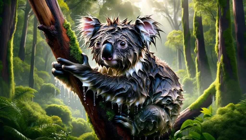 wet koala